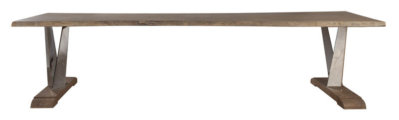Eettafel Mesa Grande met RVS poot